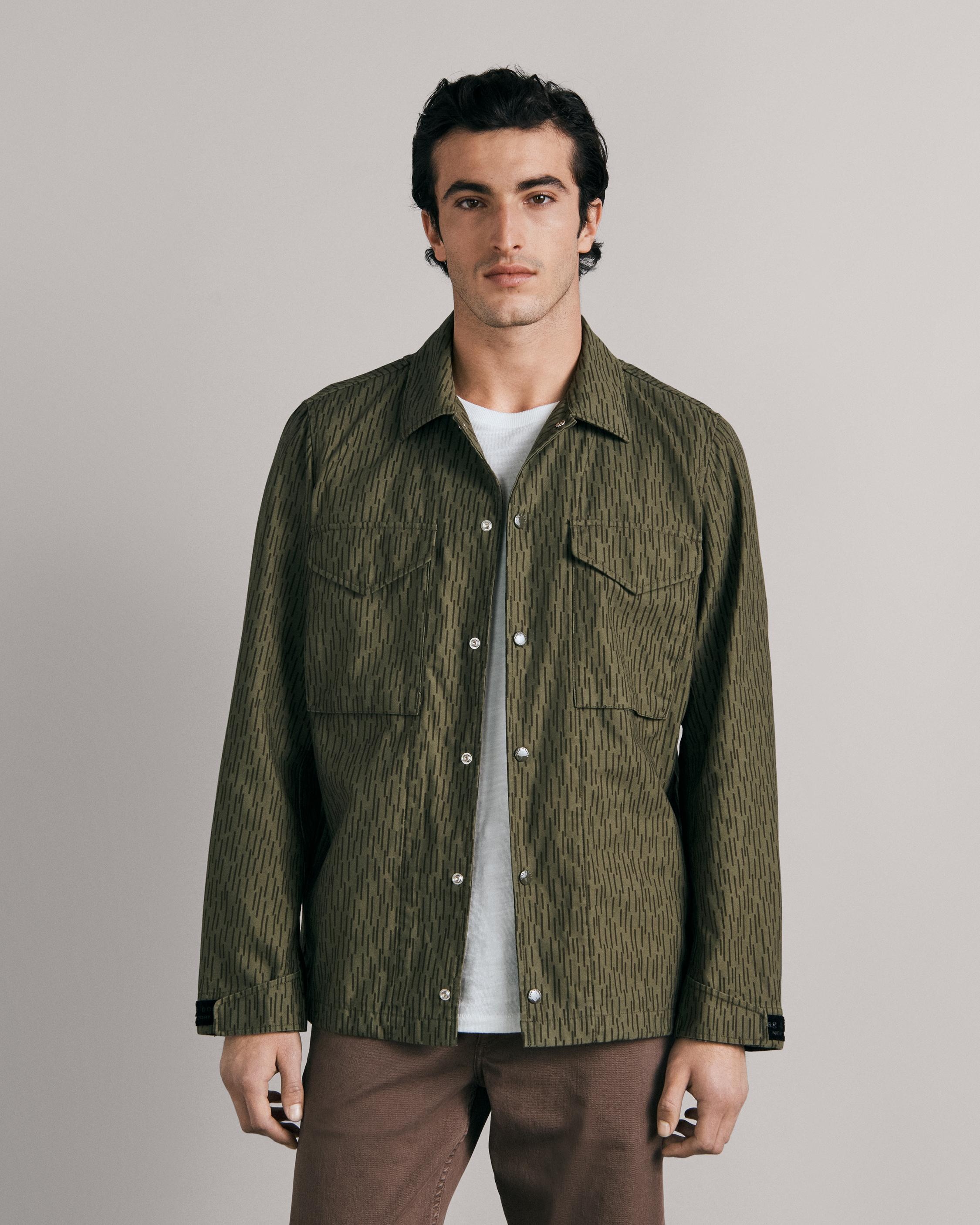 Flight Printed Cotton Coaches Jacket
Classic Fit Jacket - 2