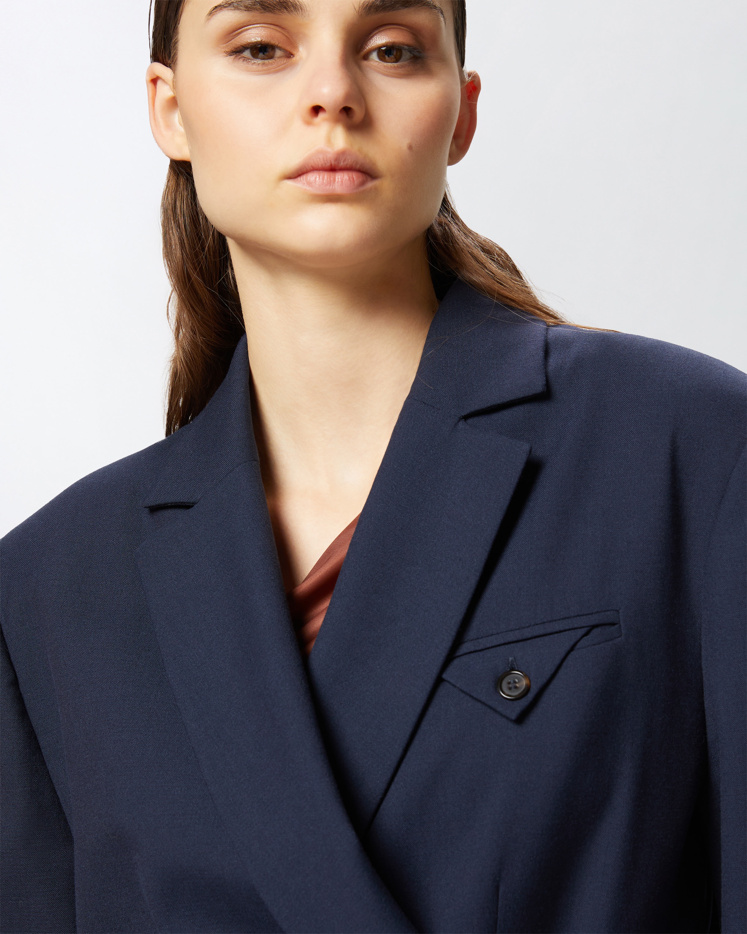 TAILORED BLAZER WITH CRISSCROSS CLOSURE - 5