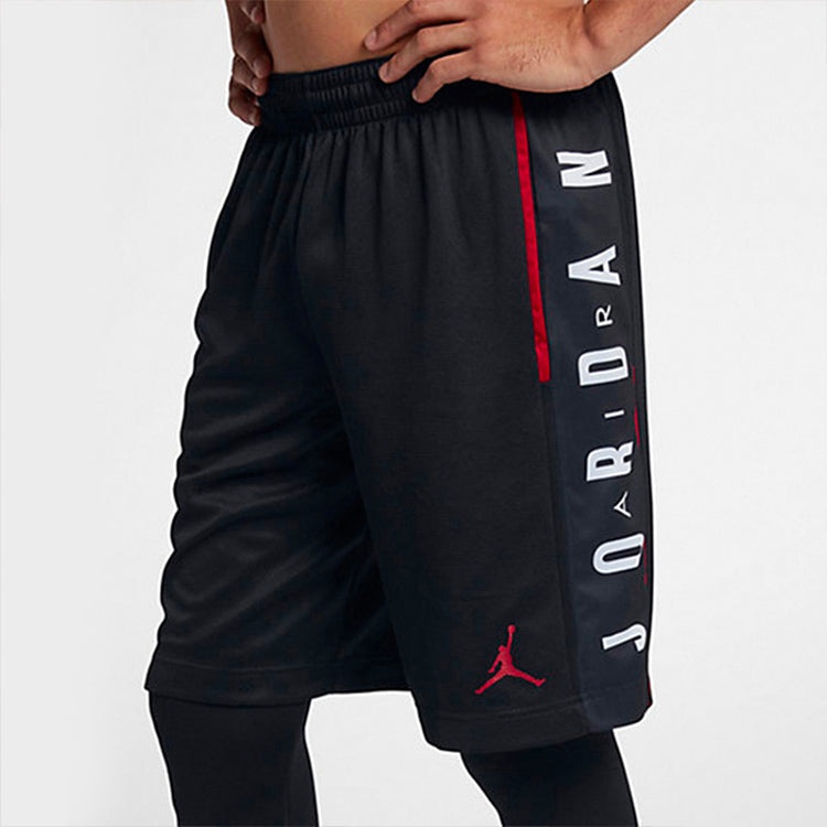 Air Jordan Rise Alphabet Logo Loose Quick Dry Basketball Sports Shorts Black 888377-010 - 7