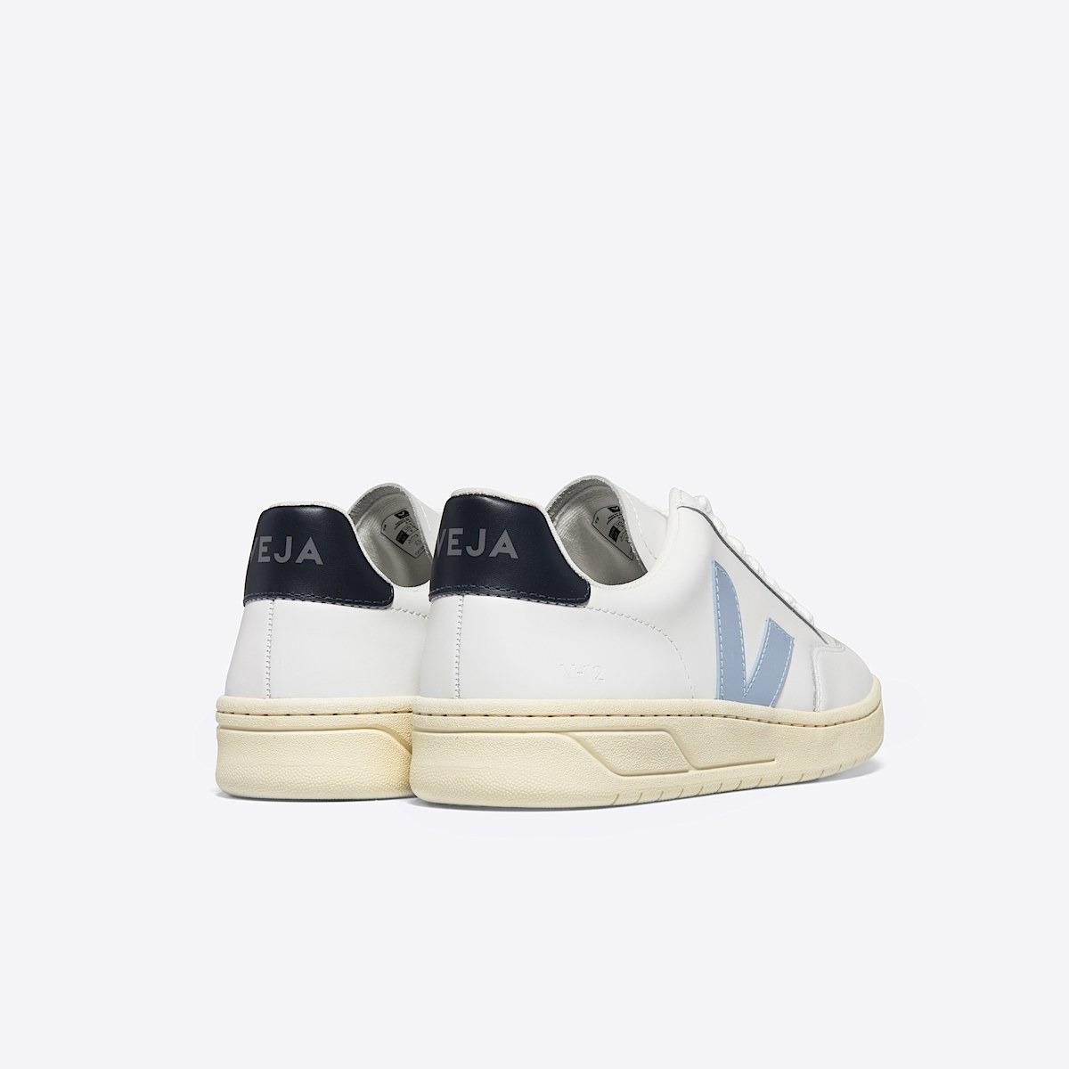 V-12 LEATHER WHITE STEEL NAUTICO - 3