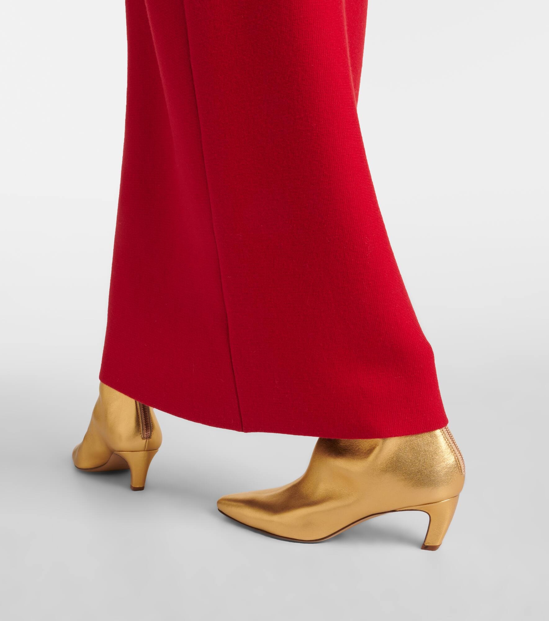 Clayton metallic leather ankle boots - 7