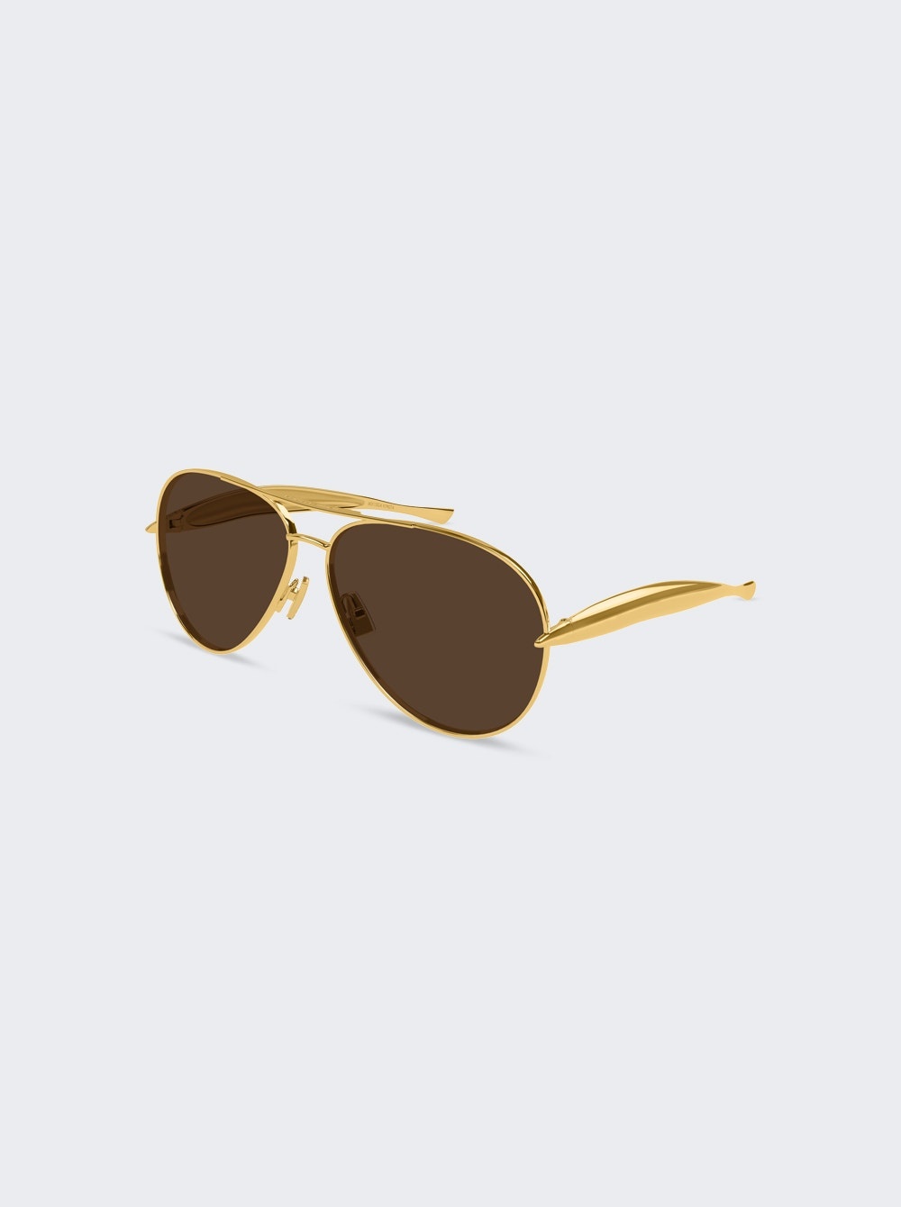 Sardine Aviator Sunglasses Shiny Gold - 4
