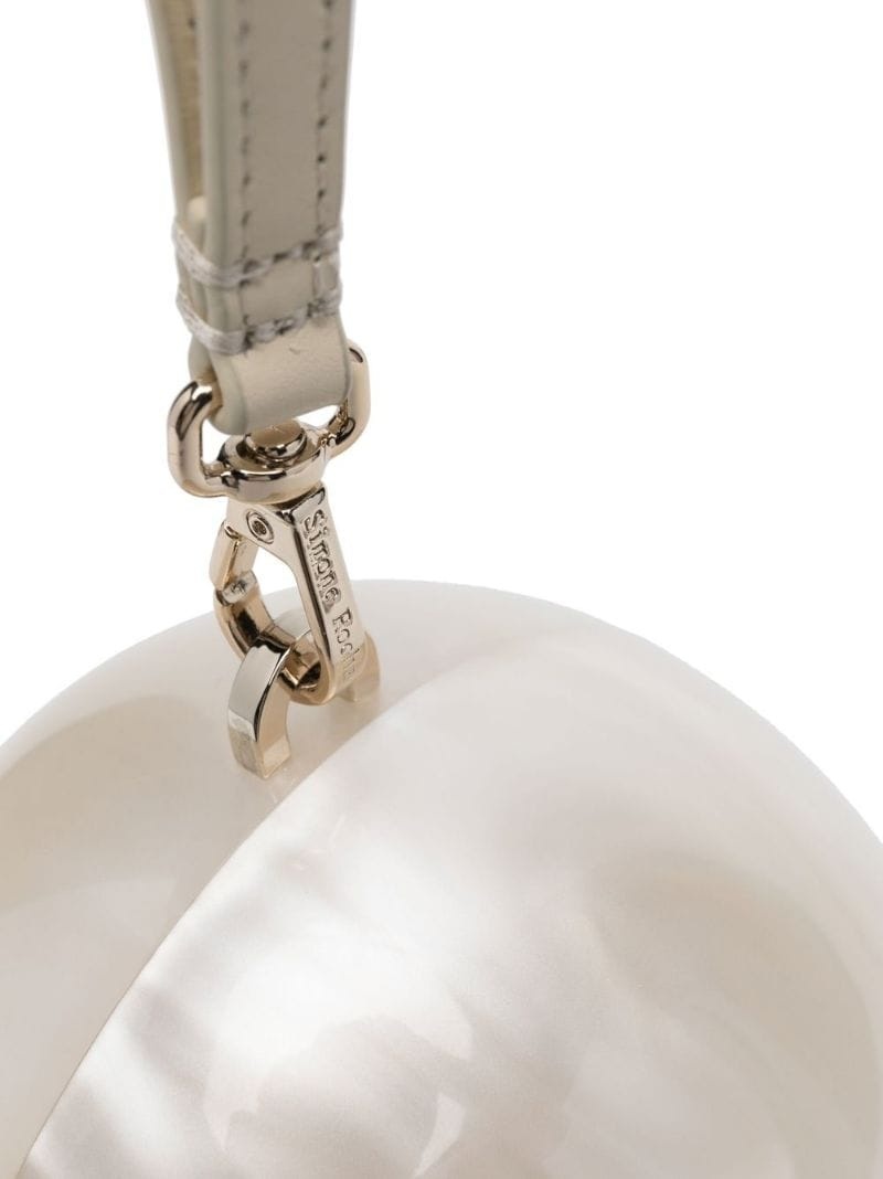 Egg faux pearl tote bag - 4