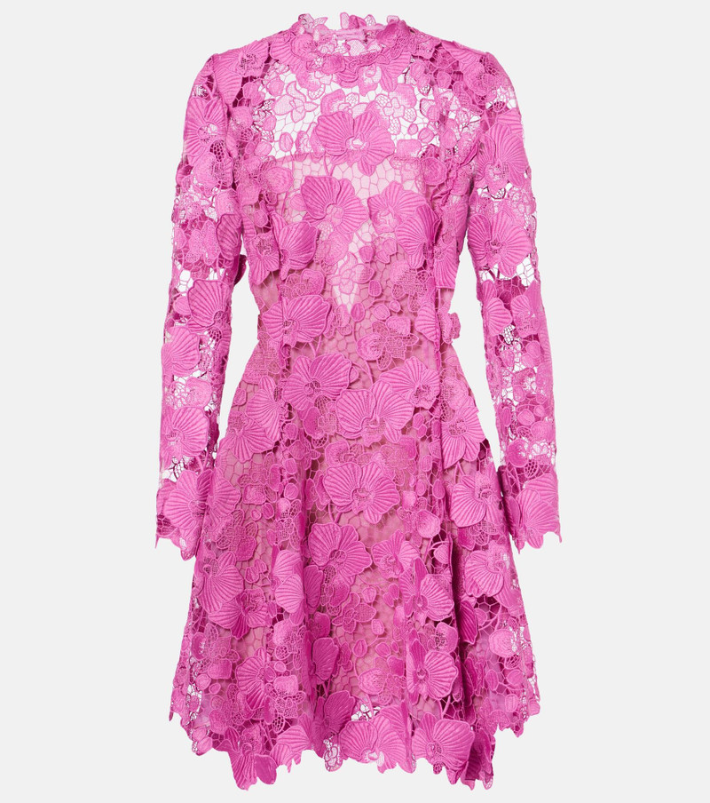 Floral lace minidress - 1