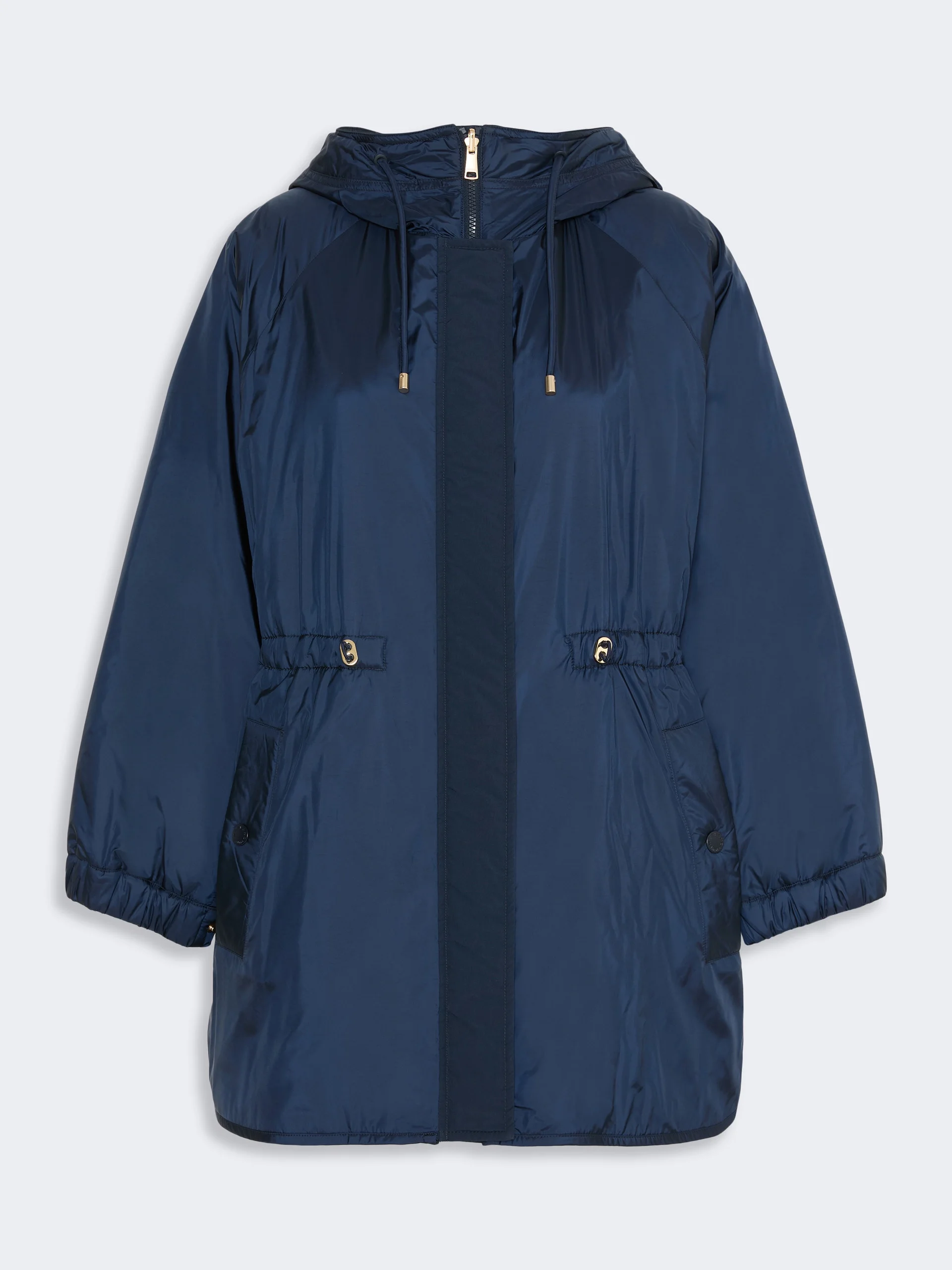 ALCAMO Reversible water-repellent canvas padded parka - NAVY - 1
