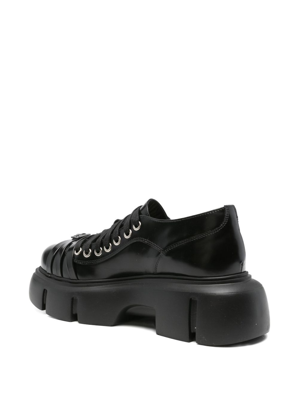 buckle-strap platform boots - 3