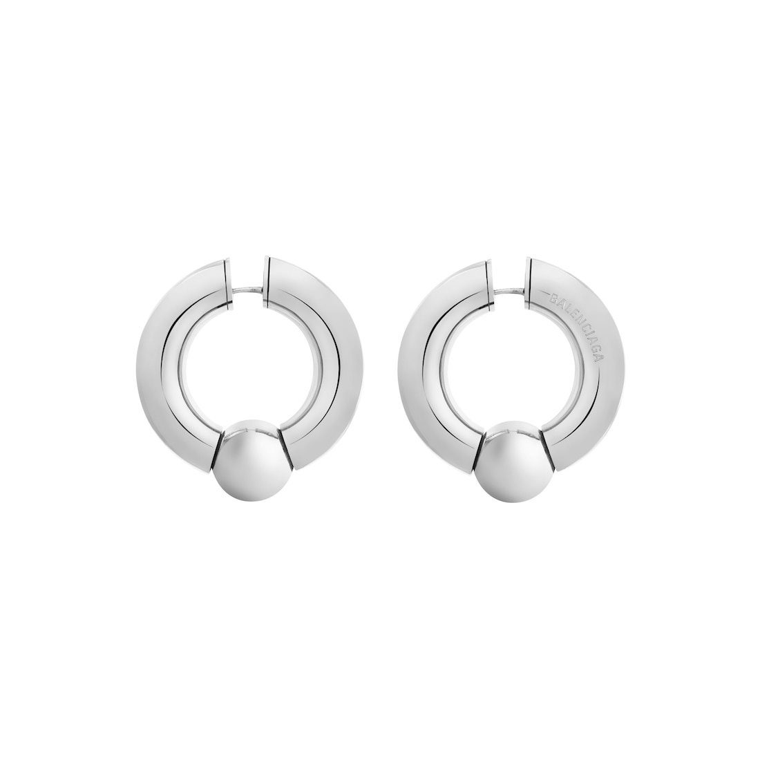 Mega Earrings  in Silver - 2