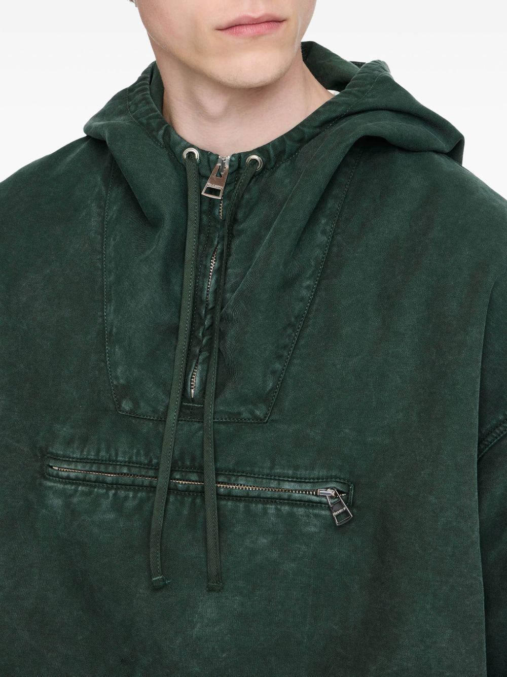 drawstring hooded jacket - 4