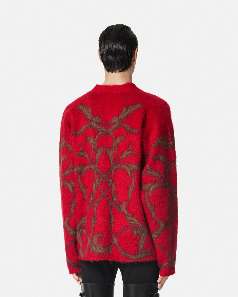 Acanthus Leaves Mohair-Blend Cardigan 5