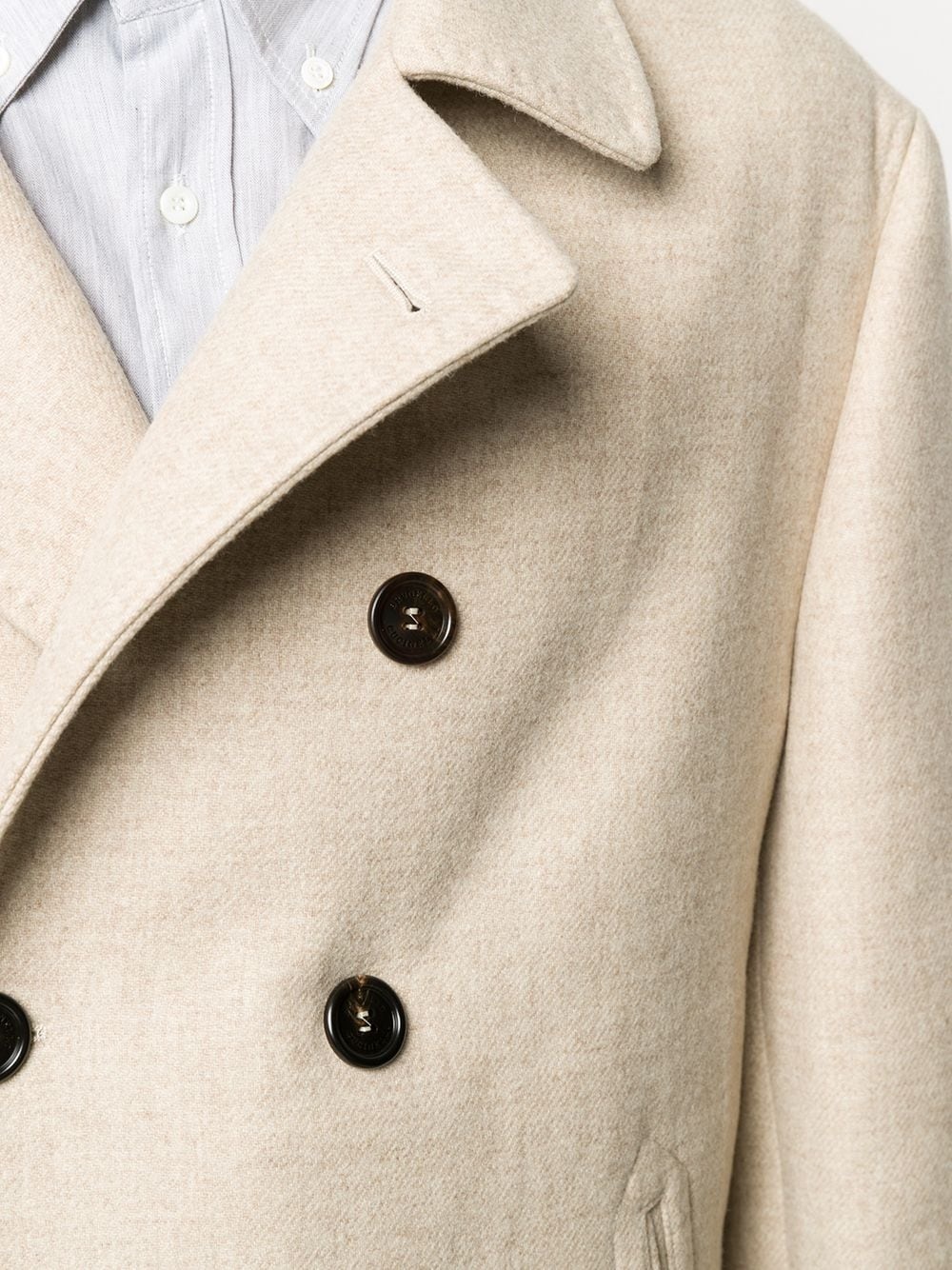 boxy double-breasted coat - 5