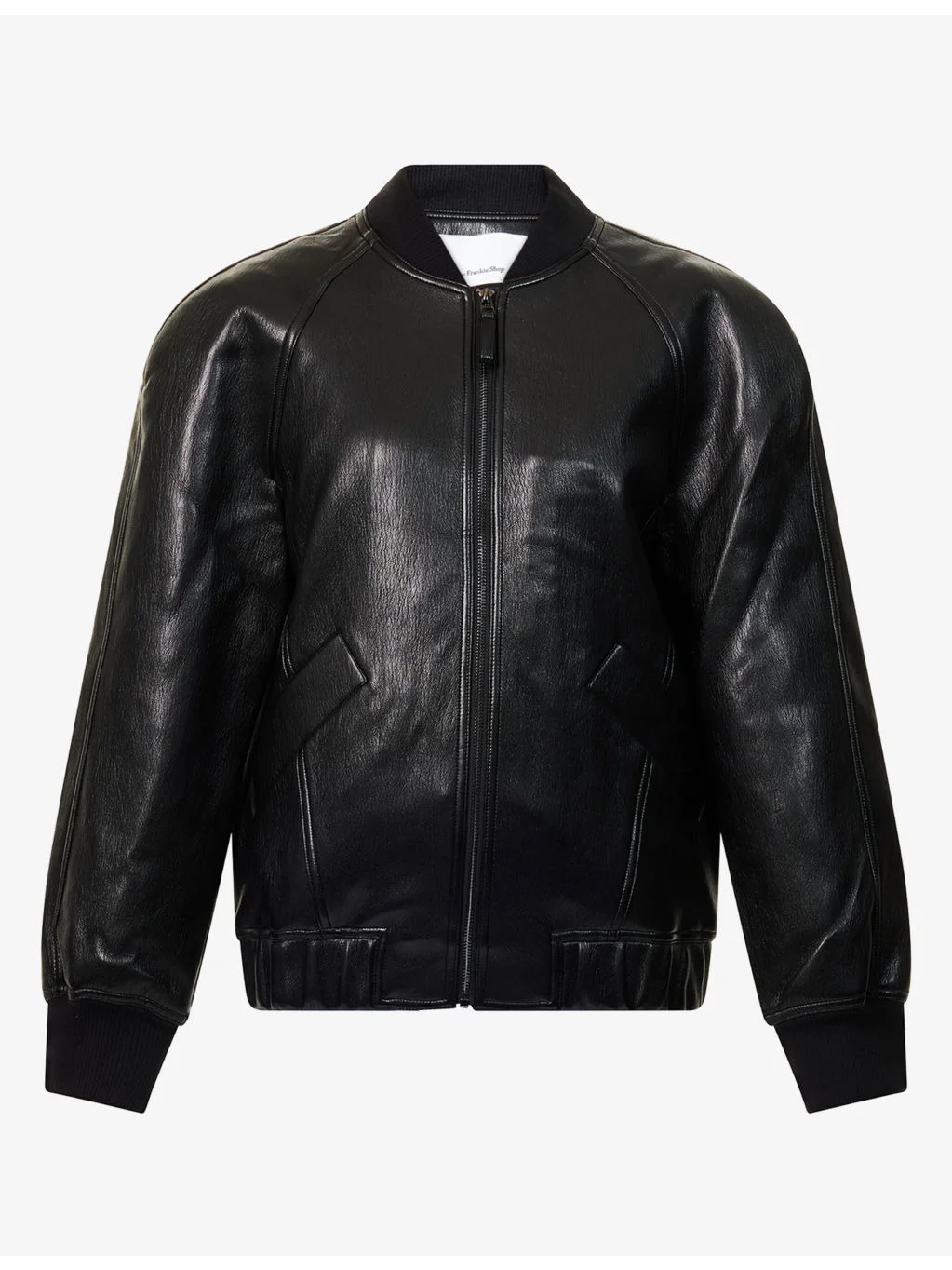 Alena Faux-Leather Bomber Jacket - 1