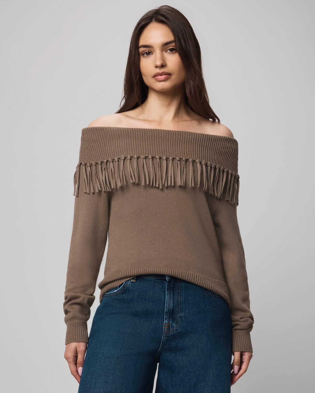 Simone Fringe Sweater - 1
