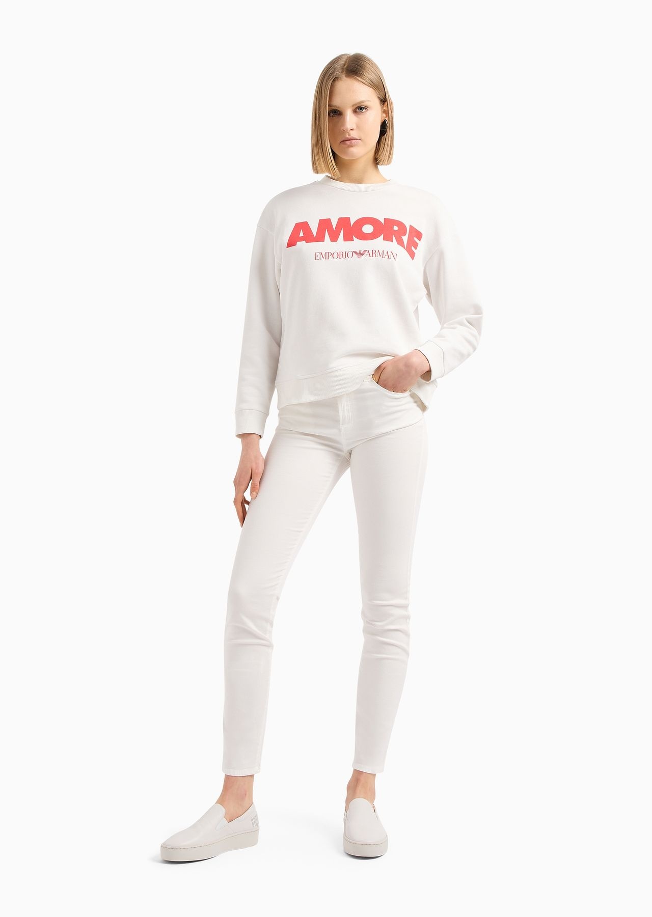 J20 High-waist super-skinny jeans in a worn-look denim - 4