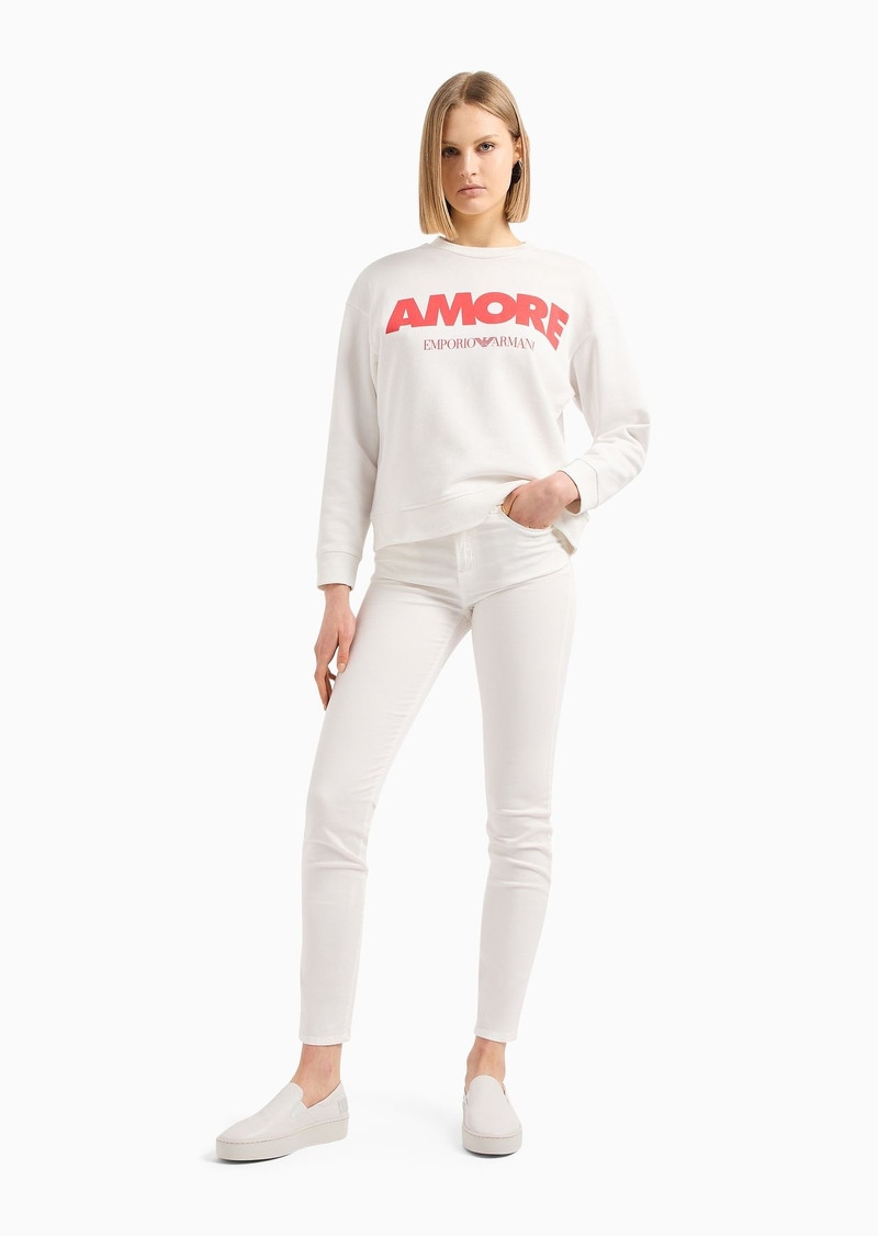 EMPORIO ARMANI J20 High-waist super-skinny jeans in a worn-look denim outlook