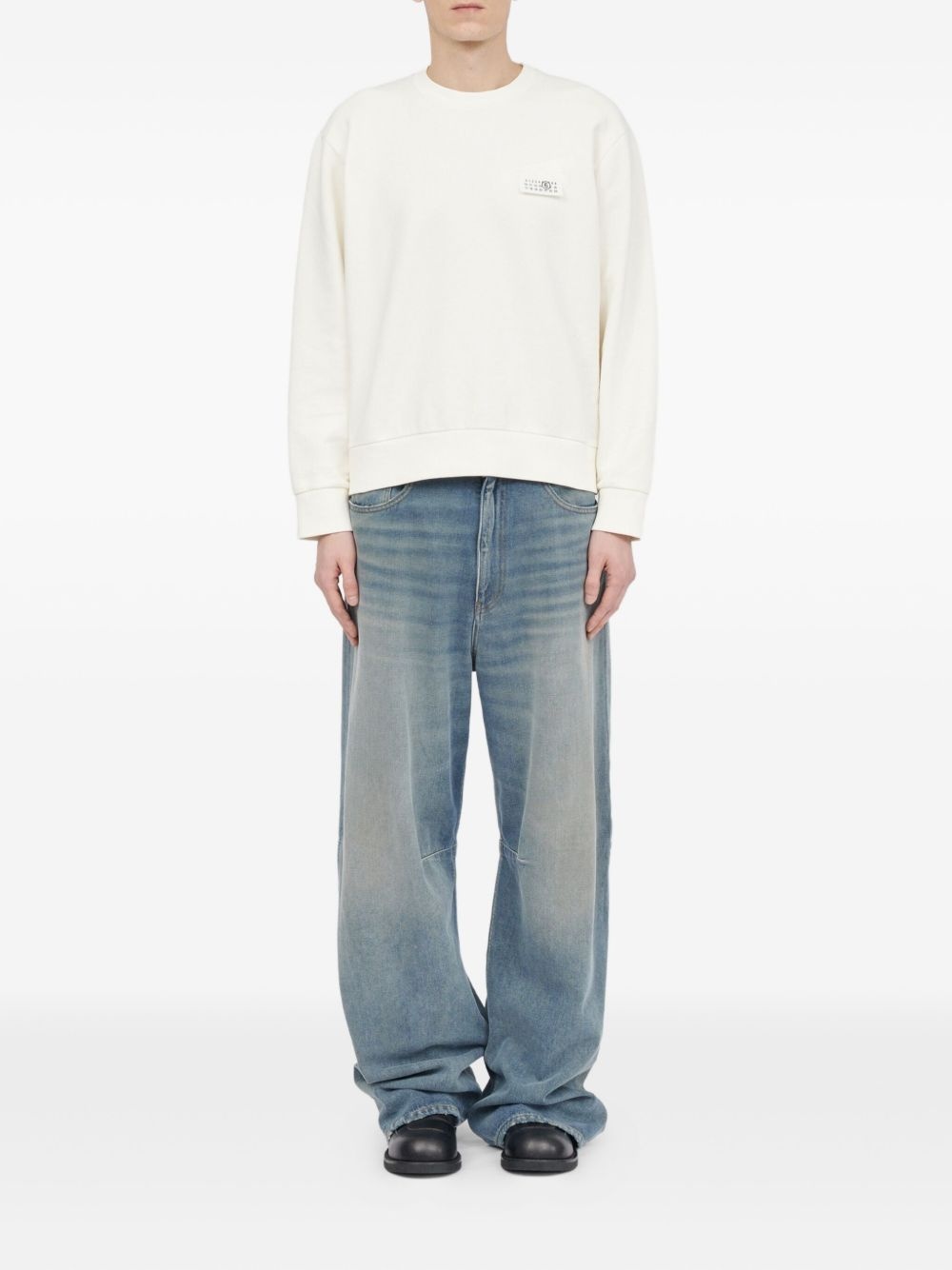 logo-patch sweatshirt - 2