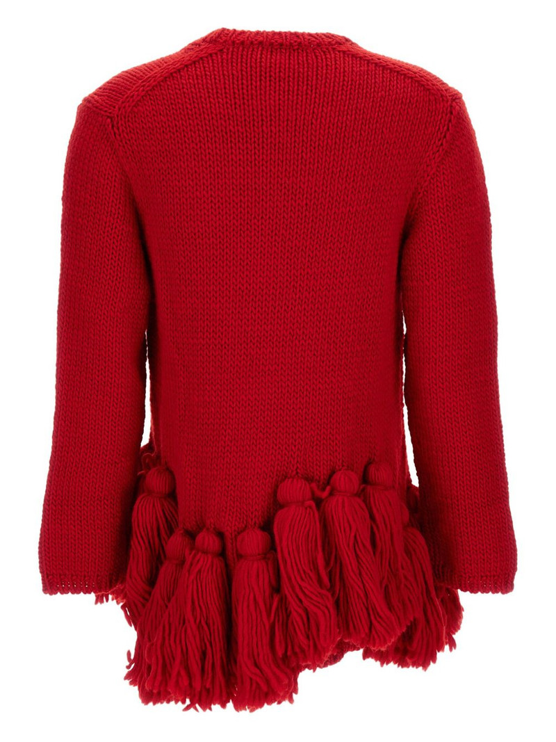 Comme Des Garçons tassel-detail fringed sweater outlook