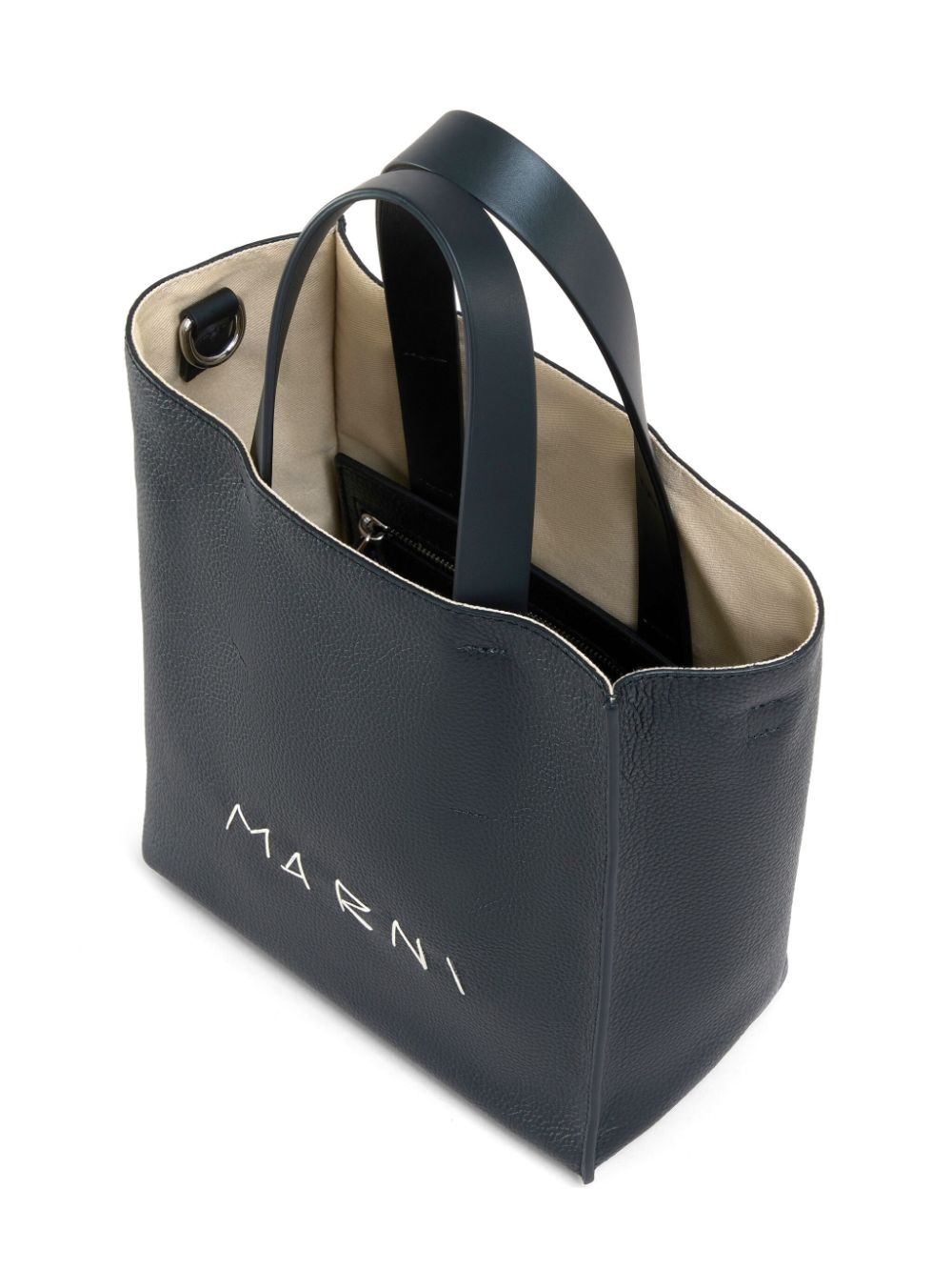 mini Museo leather tote bag - 5
