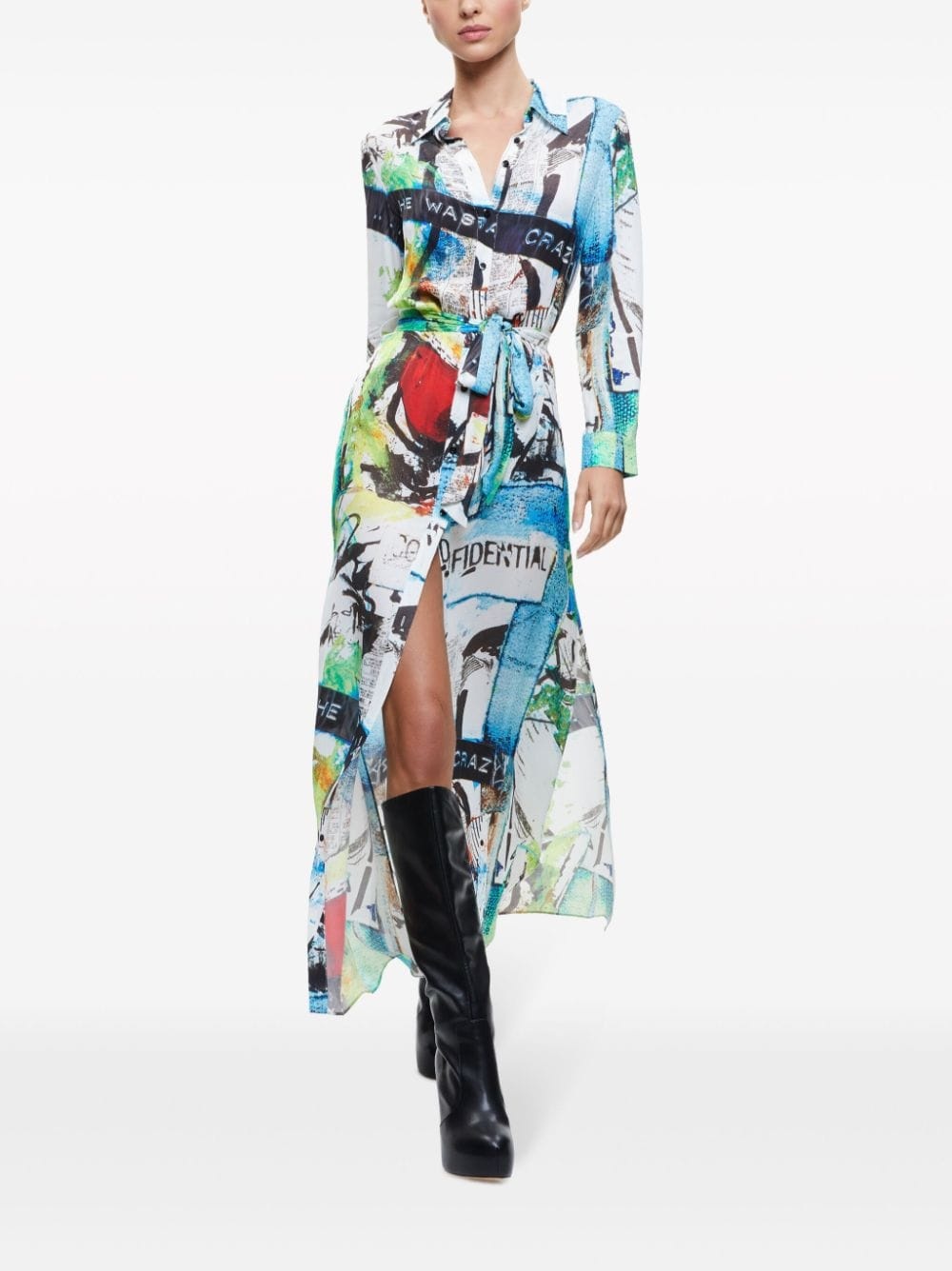 Alice + Olivia Chassidy graphic-print dress