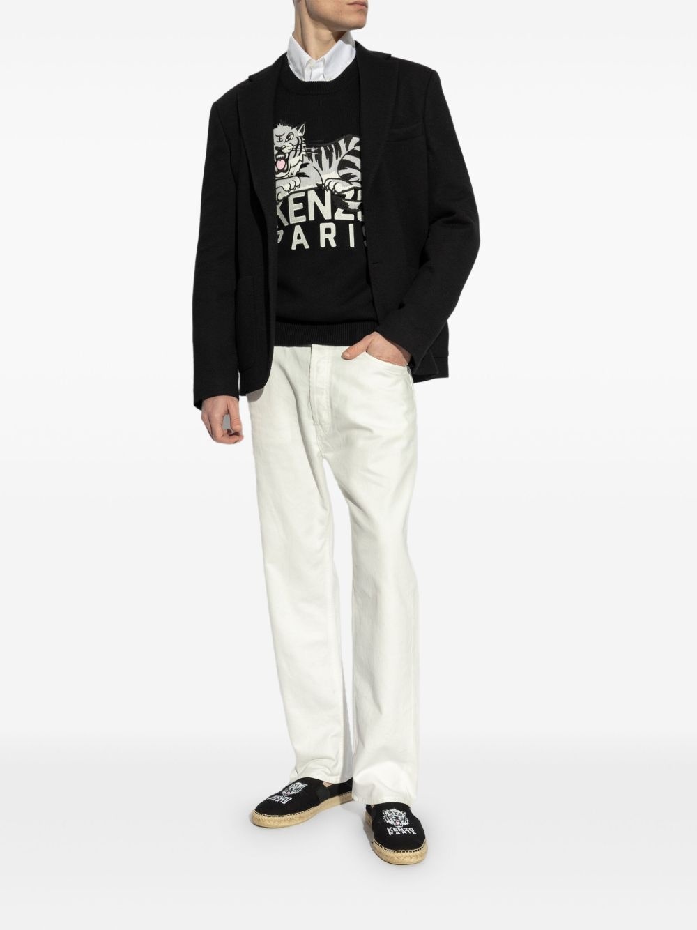logo-embroidered cotton sweatshirt - 2