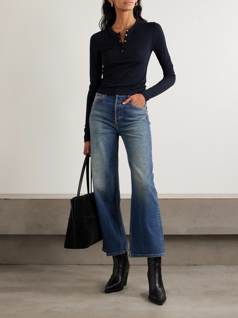 RE/DONE Cropped High-rise Wide-leg Jeans outlook