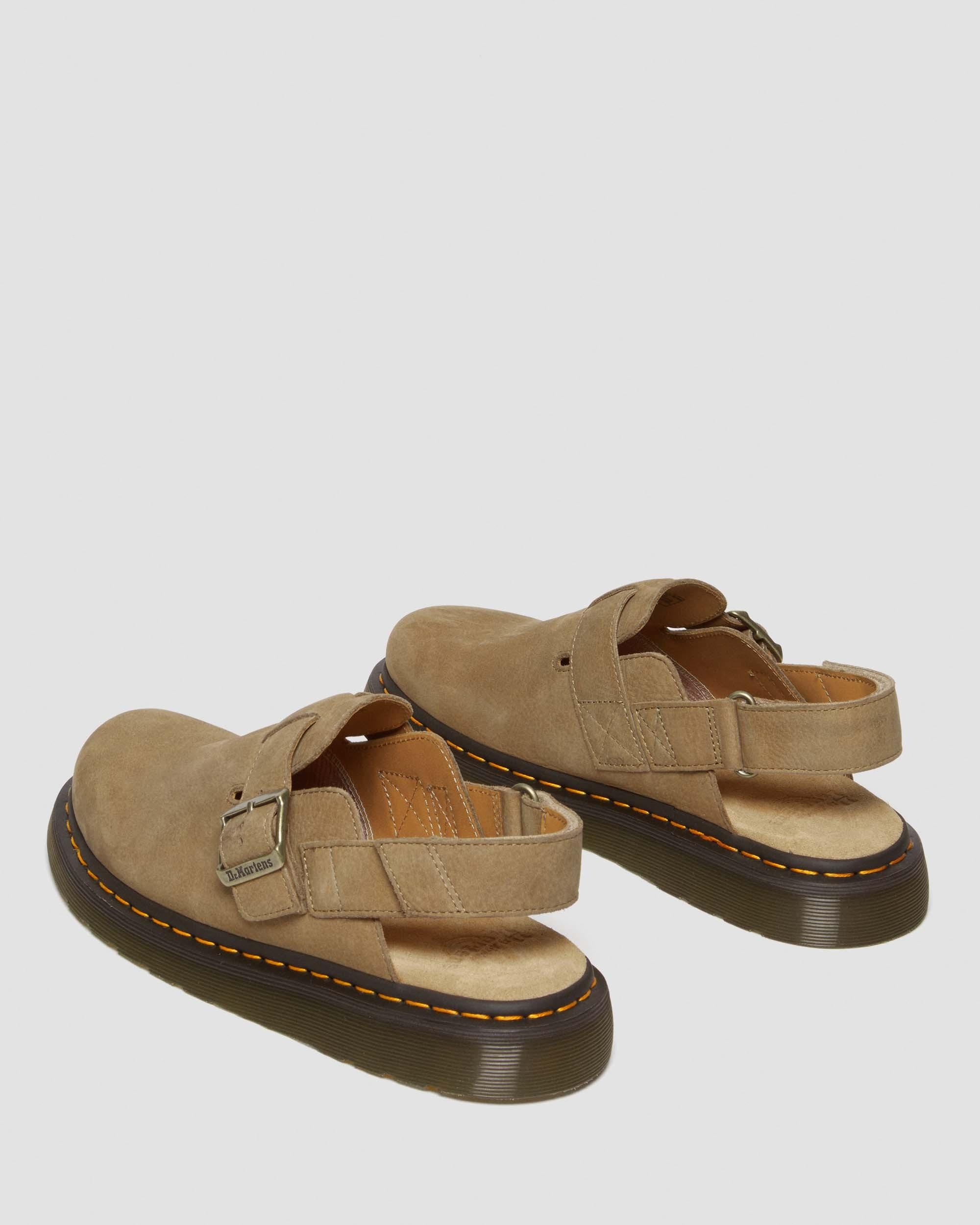 Jorge II Tumbled Nubuck Leather Slingback Mules - 7