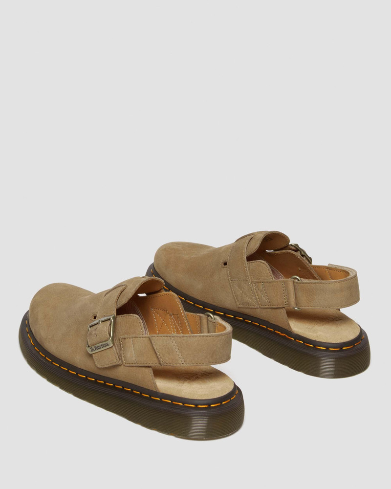 Jorge II Tumbled Nubuck Leather Slingback Mules 6