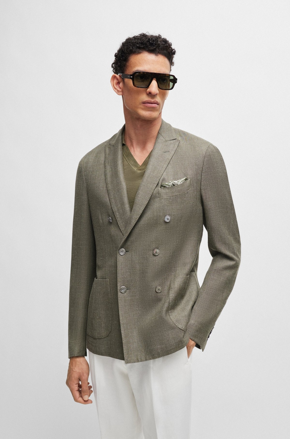 POCKET SQUARE IN PURE SILK WITH DIGITAL PRINT - 2