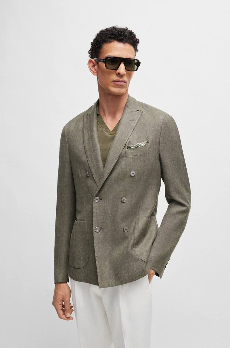 BOSS POCKET SQUARE IN PURE SILK WITH DIGITAL PRINT outlook