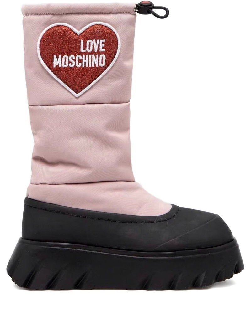 quilted heart-appliqué boots 1