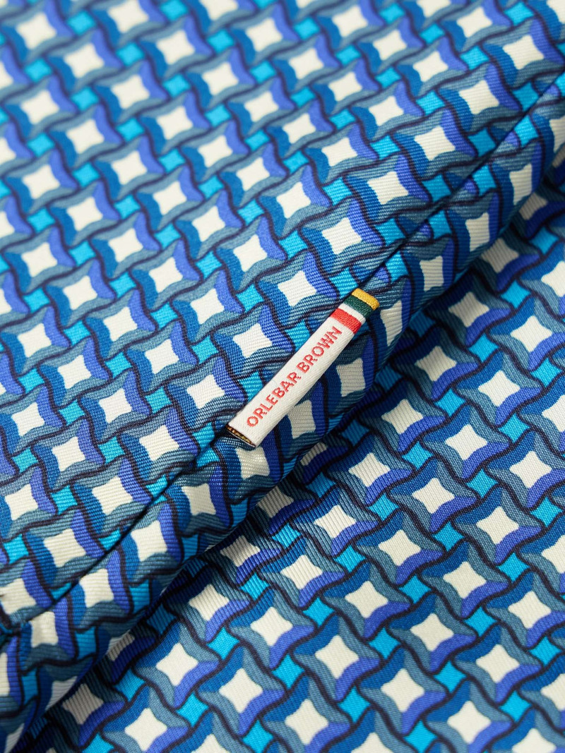 Maitan Camp-Collar Printed Silk-Twill Shirt 4