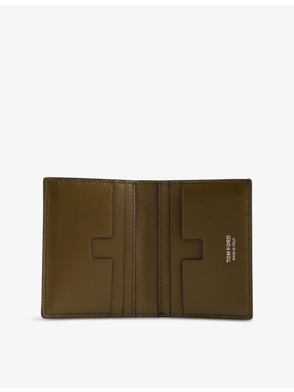 Brand-Plaque Leather Folding Cardholder - 4