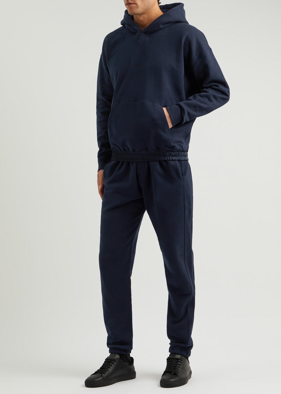 Logo-embroidered hooded cotton sweatshirt - 4
