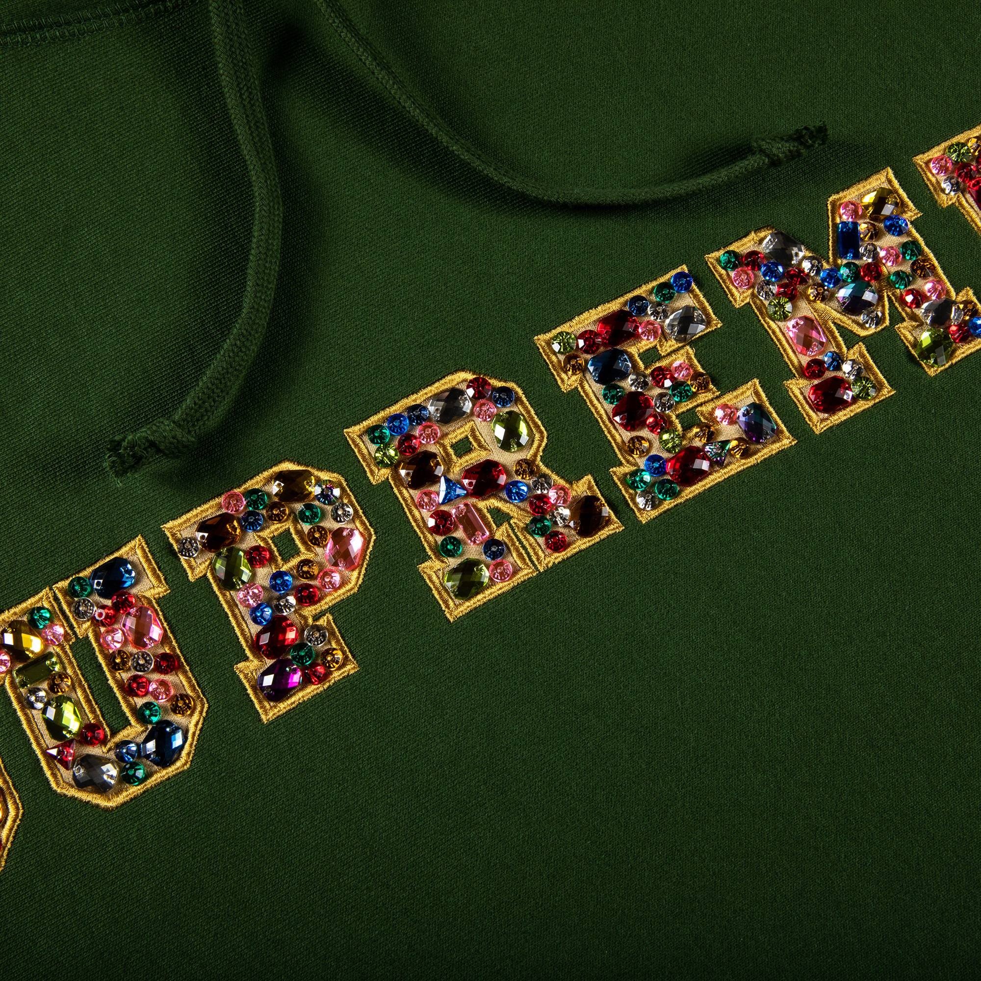 Supreme Jewels Hooded Sweatshirt 'Green' - 2