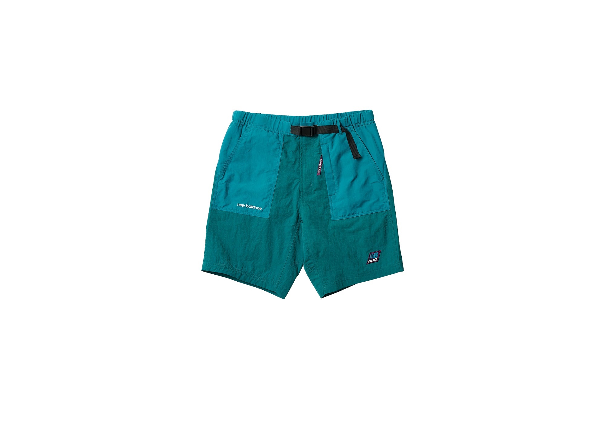 PALACE NEW BALANCE NYLON TRAIL SHORT TEAL - 1