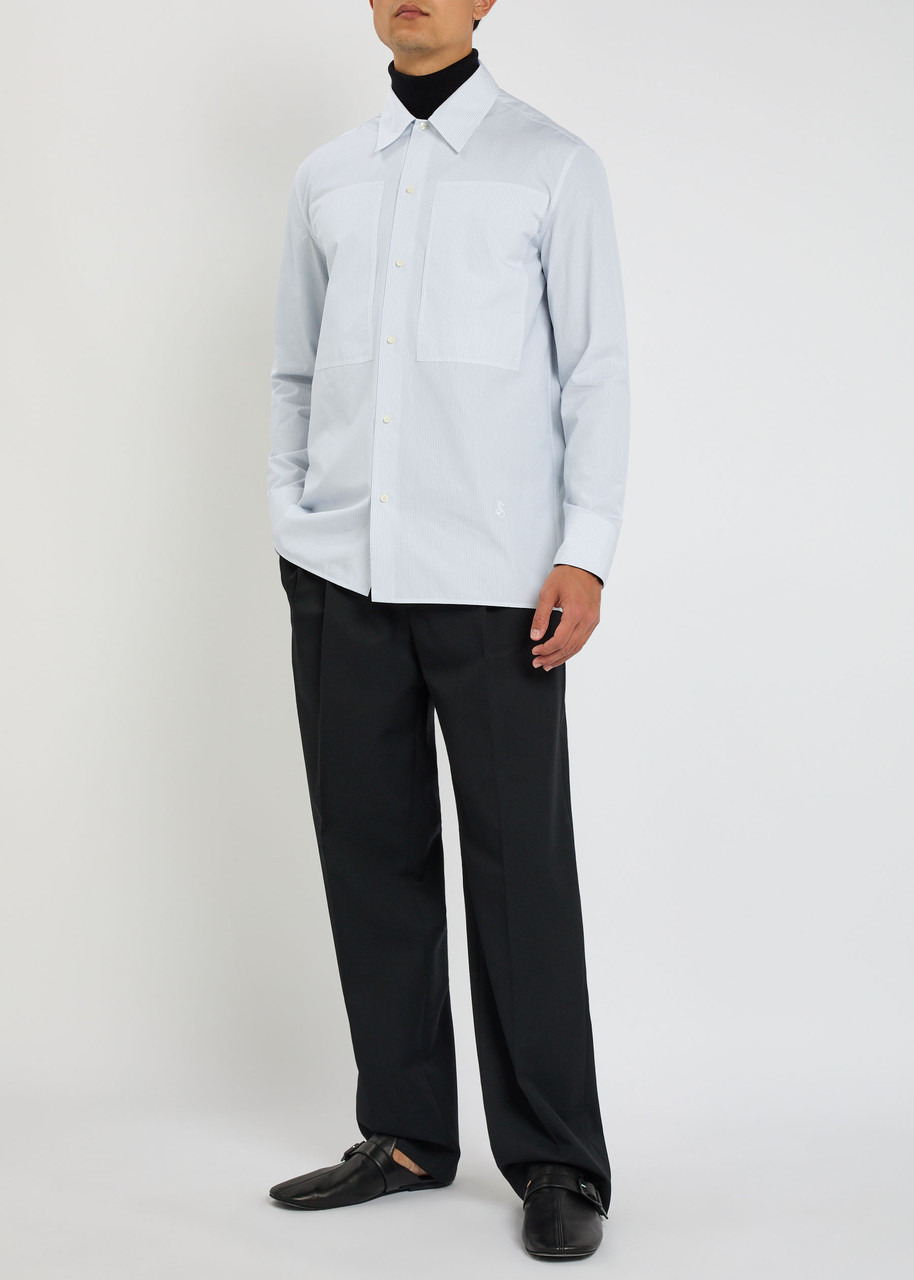 Jil Sander Tuesday Striped Cotton-poplin Shirt - 4