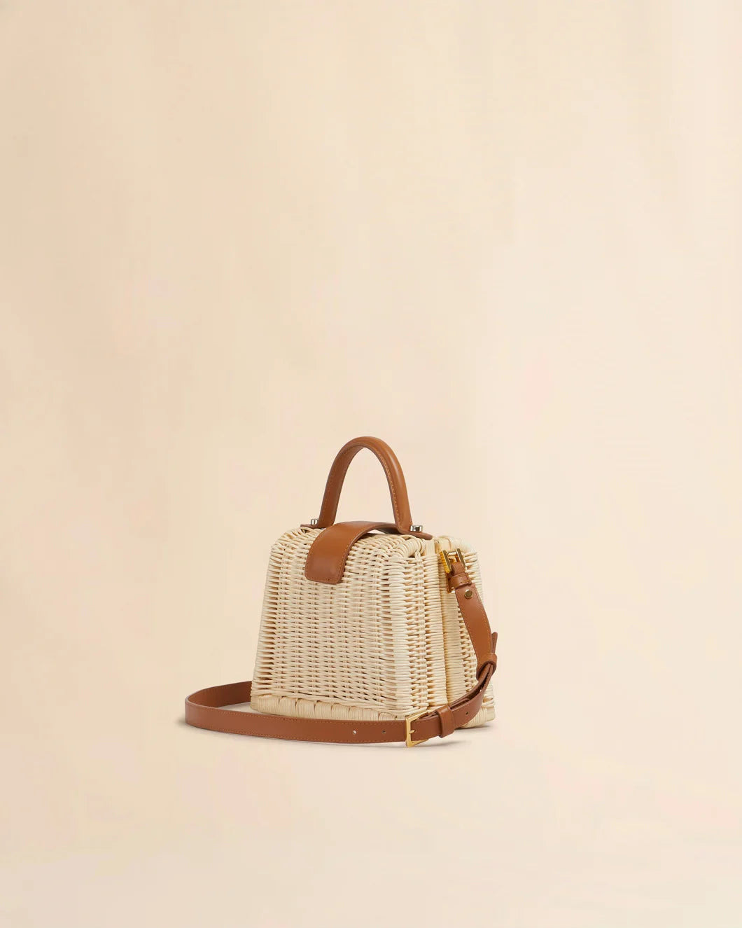 NATURAL RATTAN MIDOLLINO HANDBAG - 4