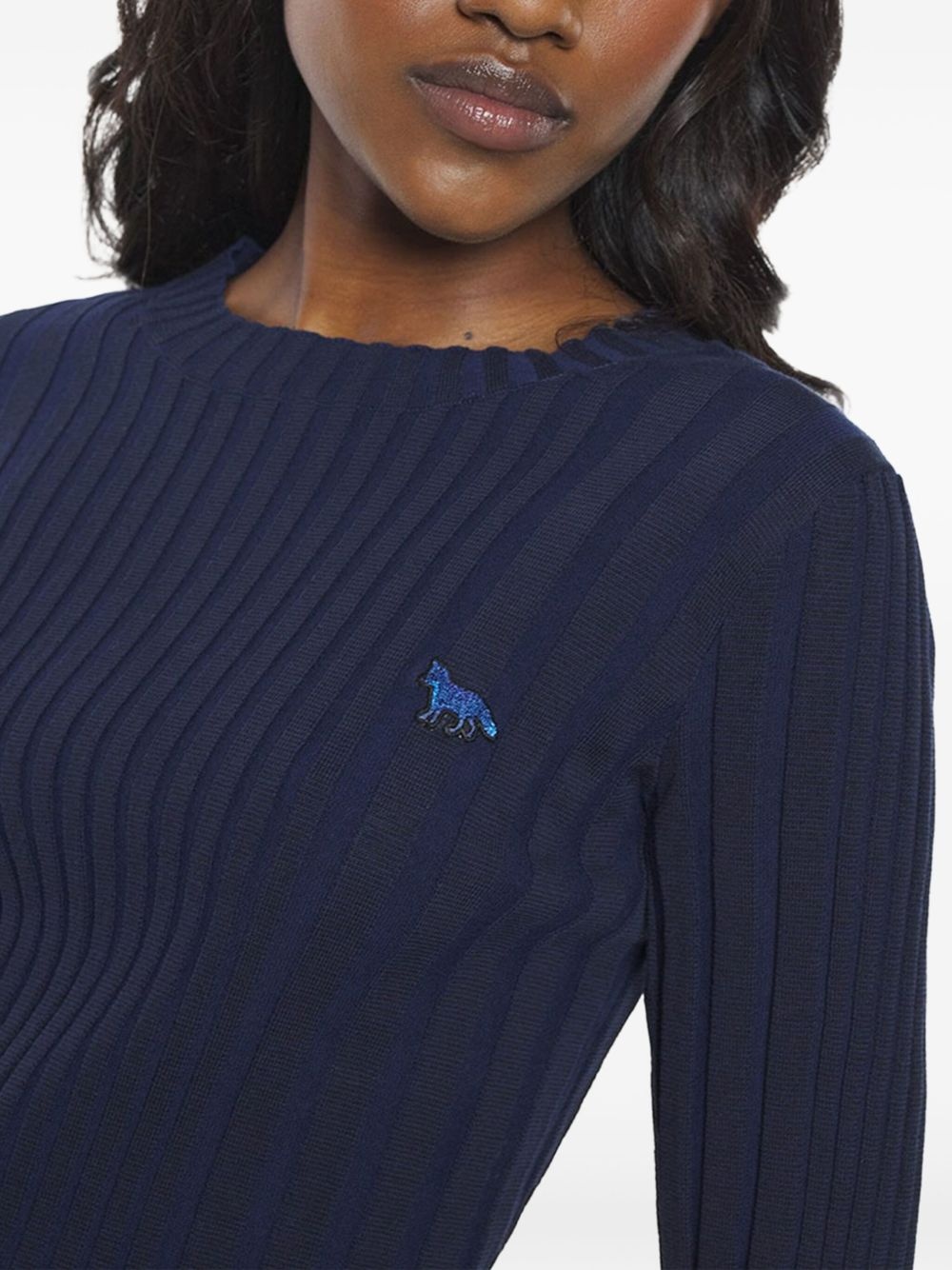 ribbed long-sleeve sweater - 5