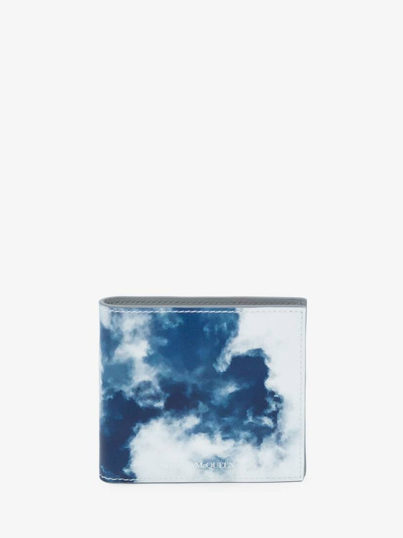 Blue Sky Billfold Wallet in White/blue 1