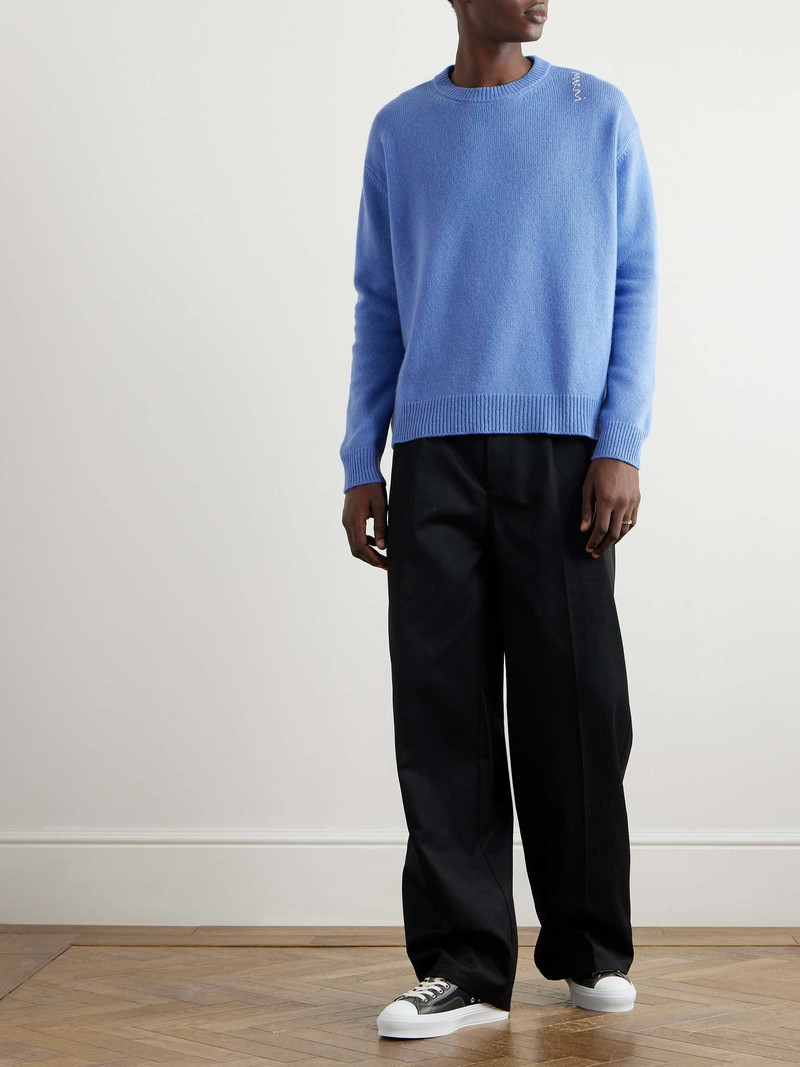 Marni Logo-Embroidered Cashmere Sweater outlook