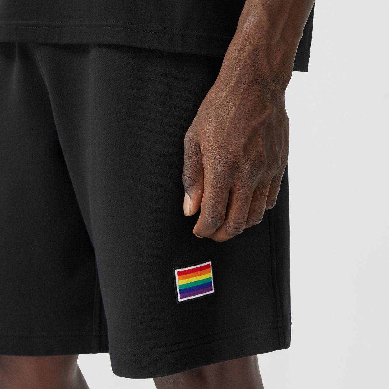 Rainbow Appliqué Cotton Drawcord Shorts – Unisex - 7