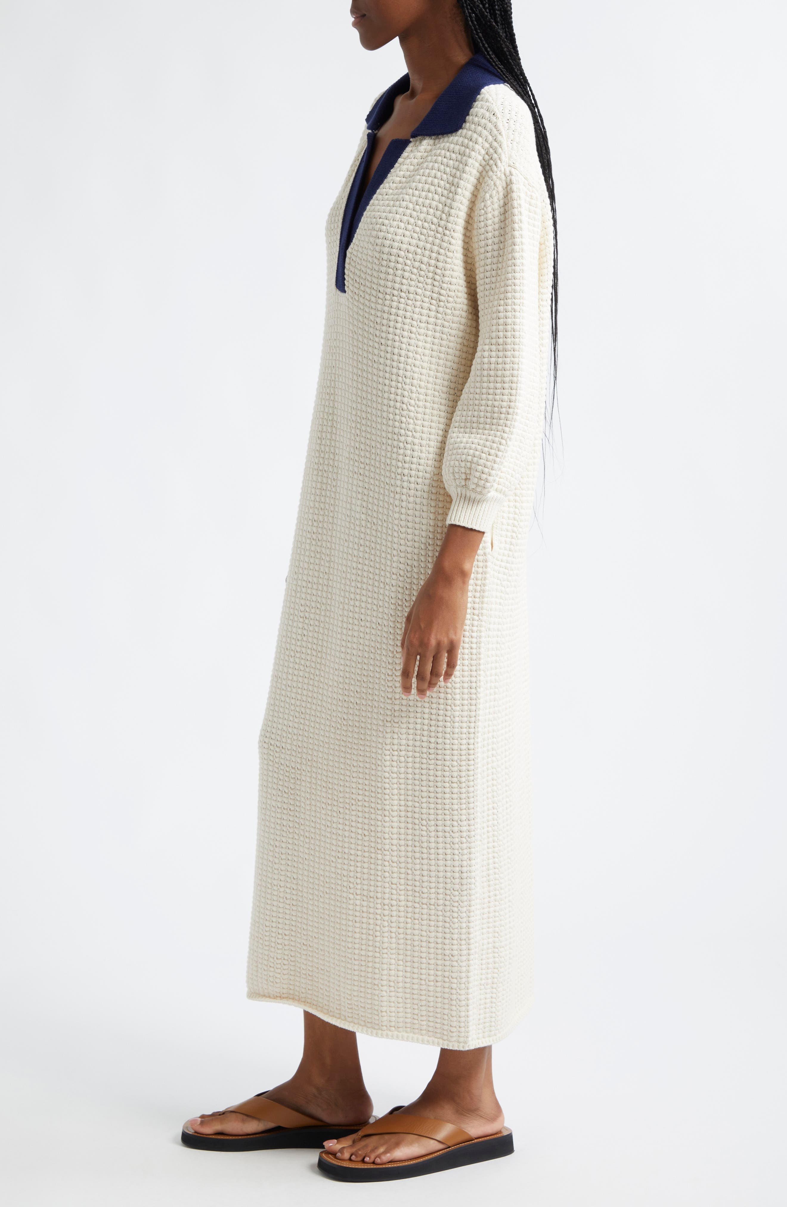 STAUD Altea Dress in Ivory/Navy at Nordstrom - 3