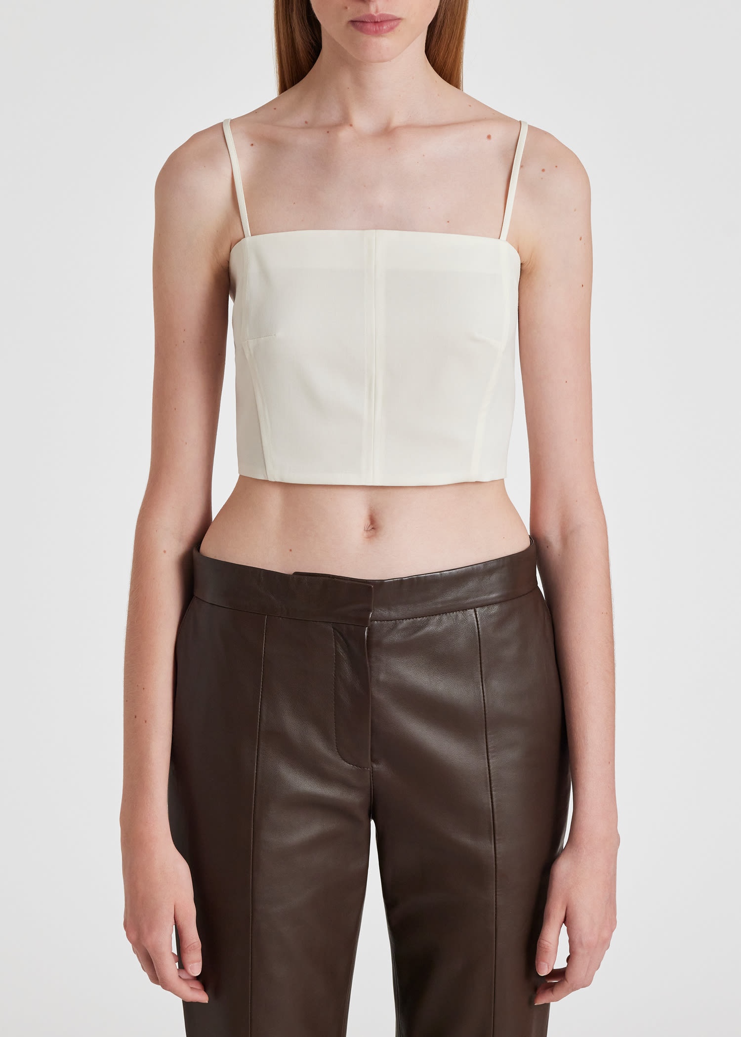 Wool Stretch Cami Cropped Top - 3