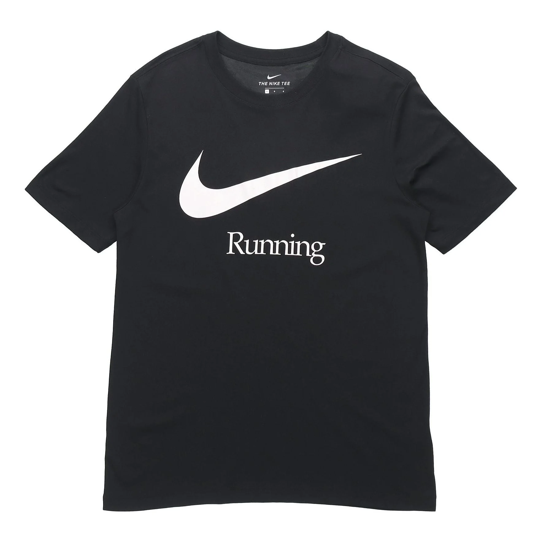 Nike Dri-FIT Logo Printing Sports Quick Dry Short Sleeve Black DB5590-010 - 1