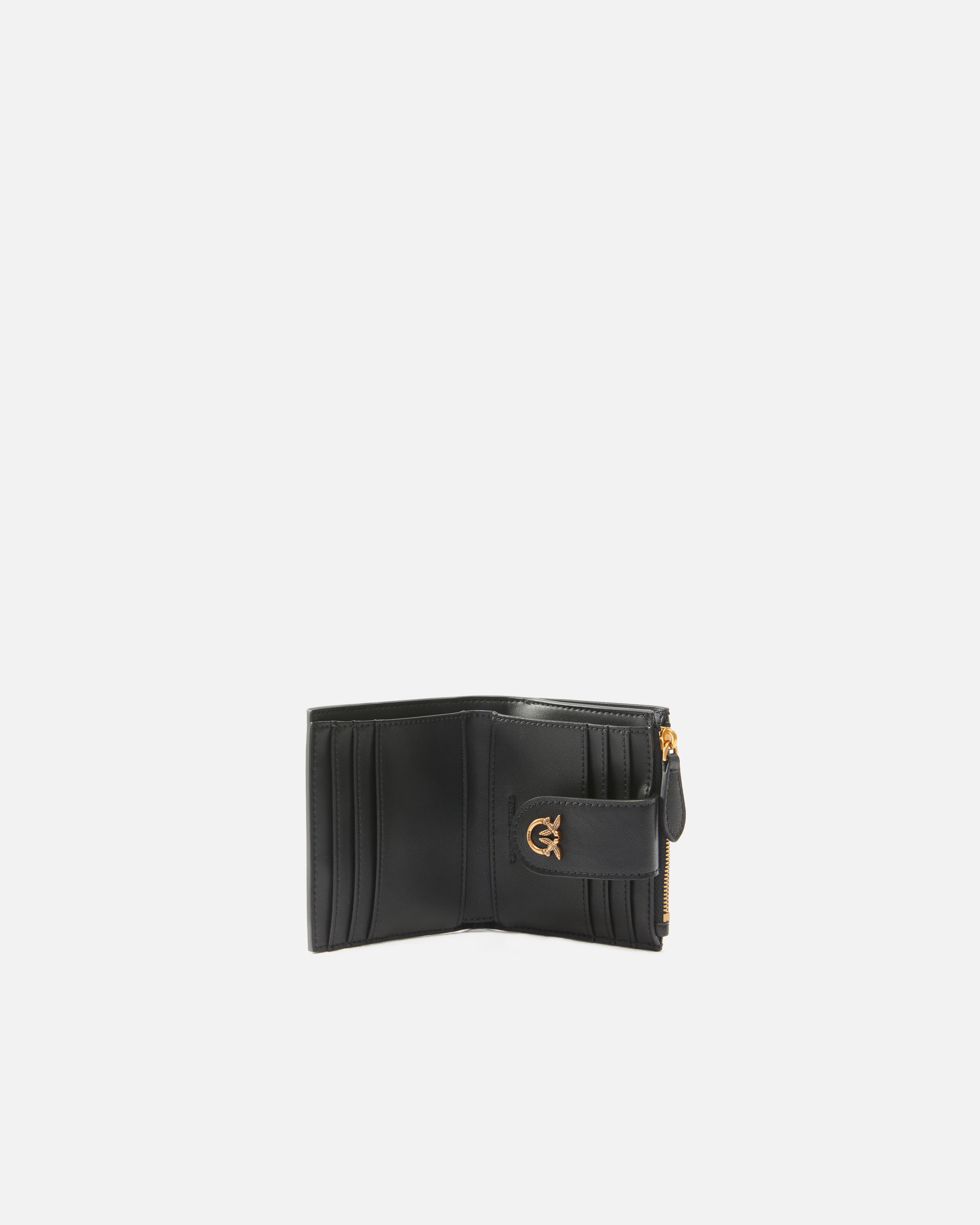 SMALL SMOOTH LEATHER WALLET WITH LOGO - 3