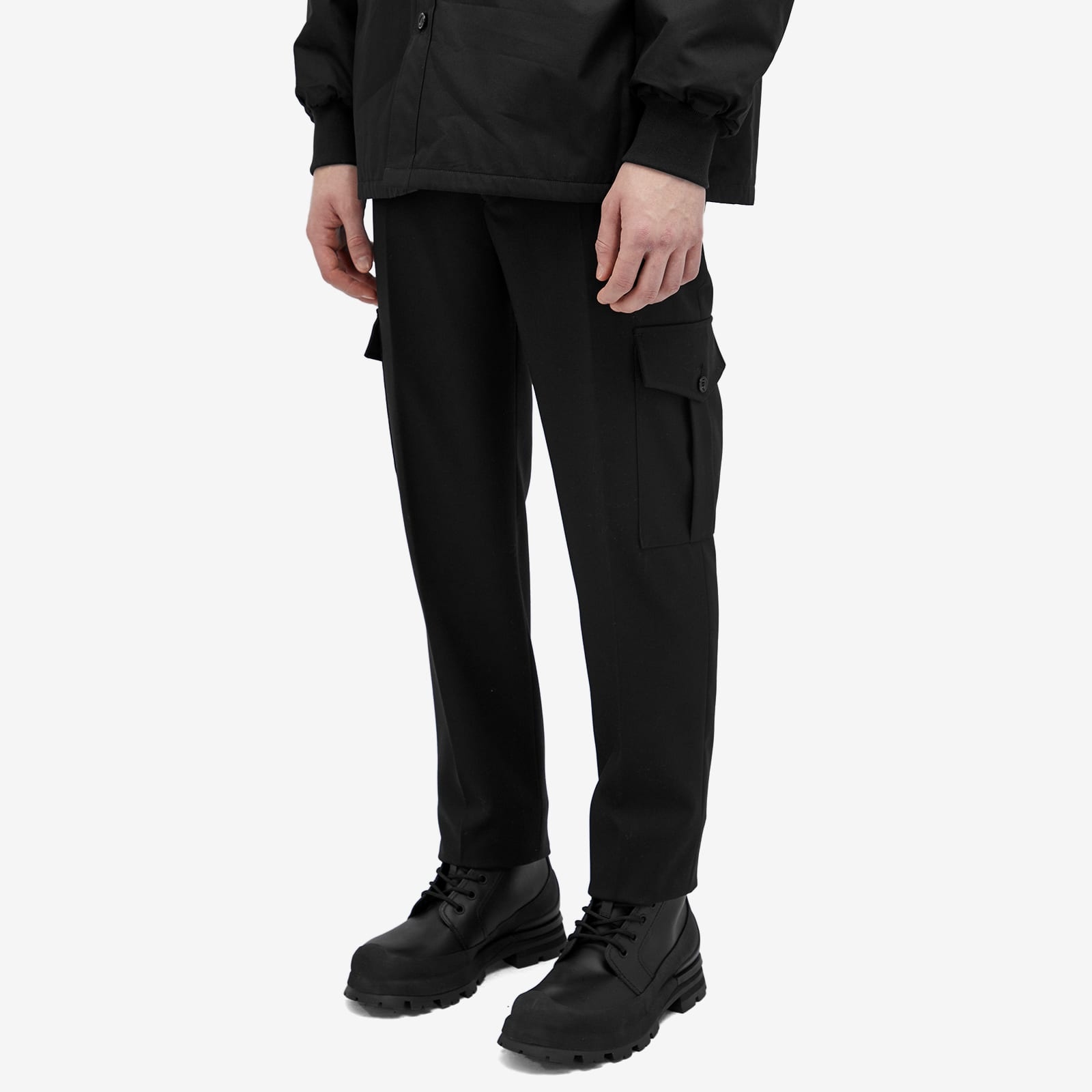 alexander mcqueen cigarette trousers Alexander McQueen Alexander McQueen Military Cigarette Trousers