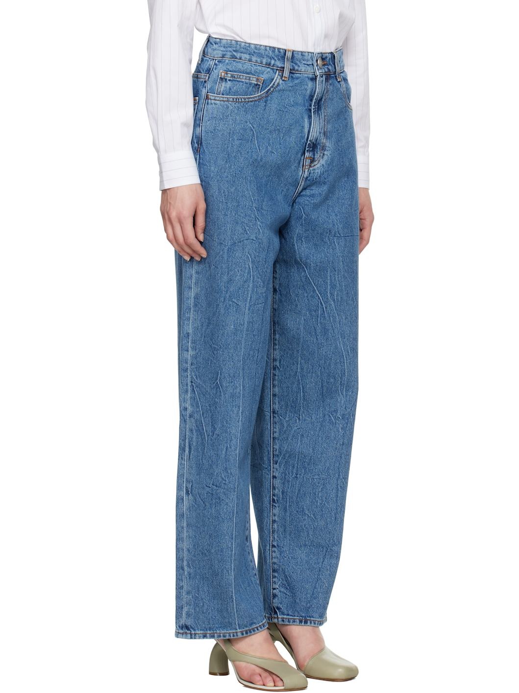 Blue Baggy Fit Jeans - 2
