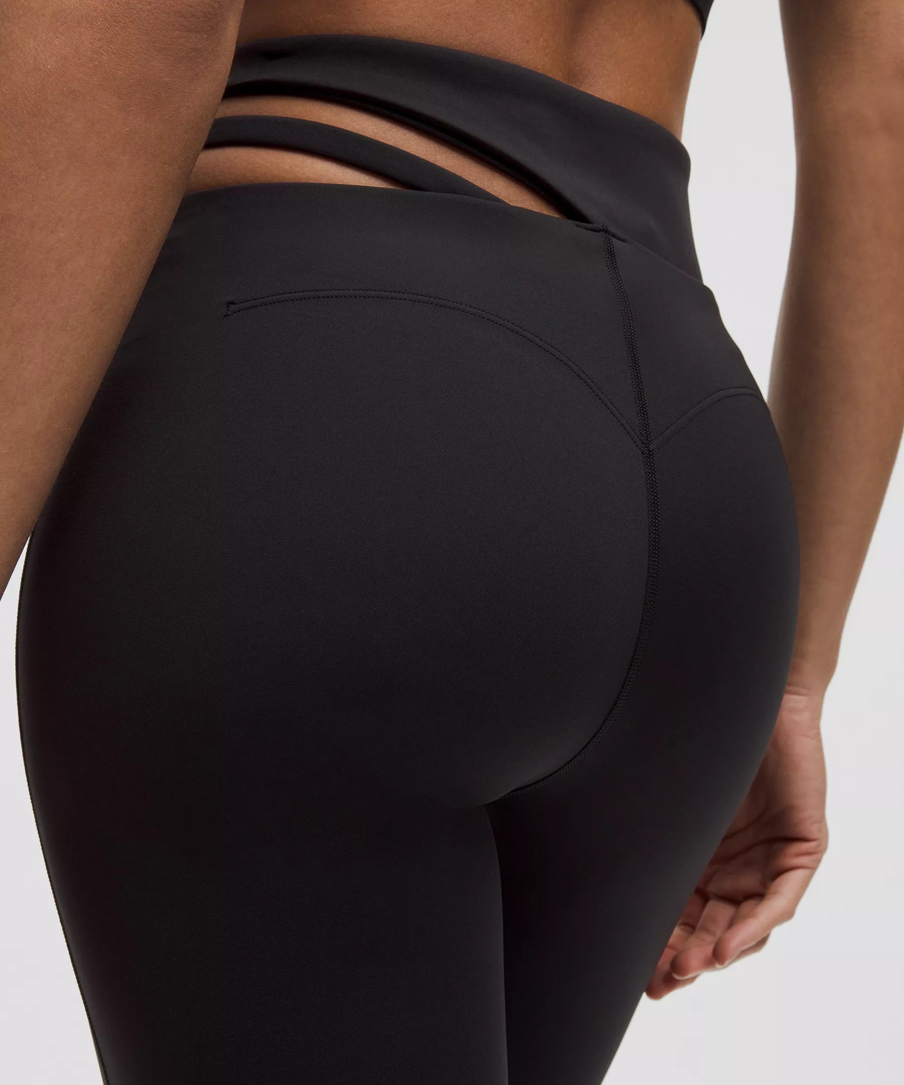 Cut-Out Waist High-Rise Train Tight 25" - 5