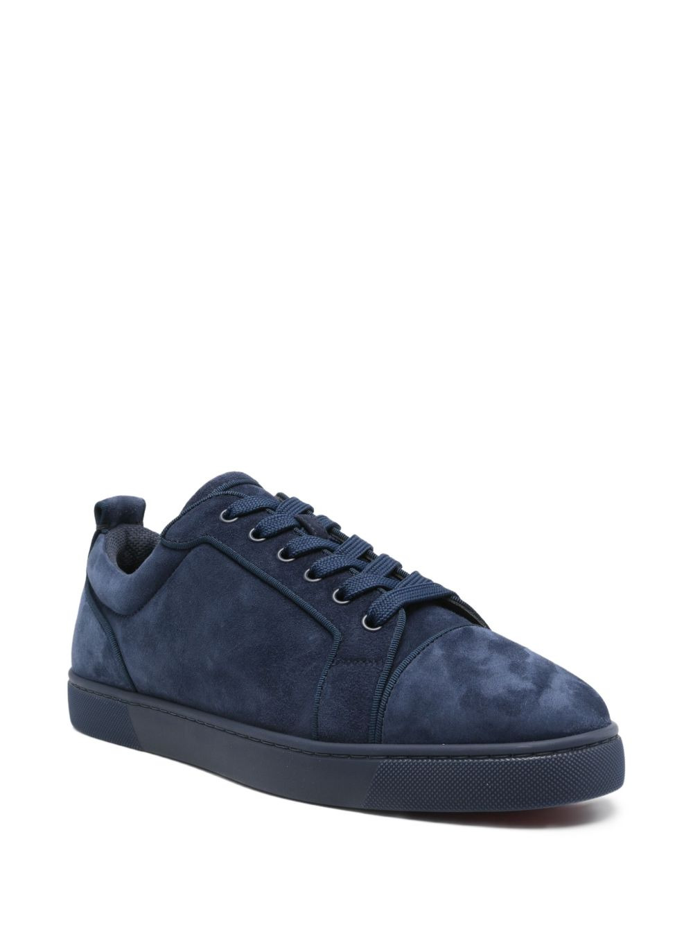 Christian Louboutin Men Louis Junior Velvet Sneakers - 4