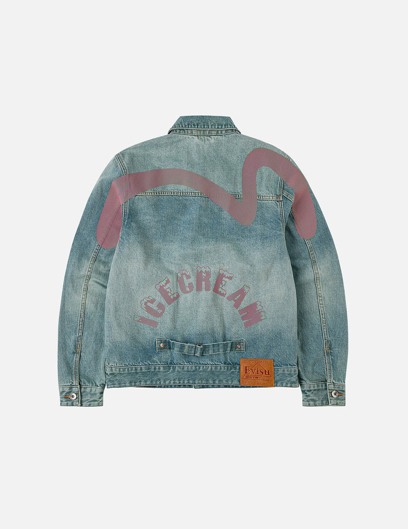 【EXCLUSIVE】EVISU X ICECREAM Seagull Denim Jacket 3