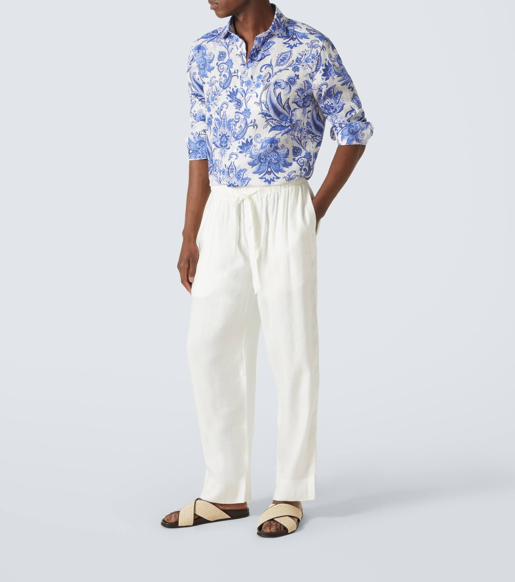 Roma printed linen shirt - 2